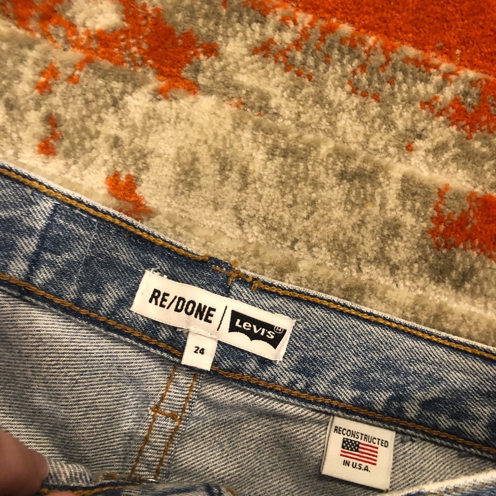 re/done high waisted levi’s shorts